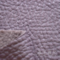 Embossed Leather Polyester Fabric with Fleece Backside